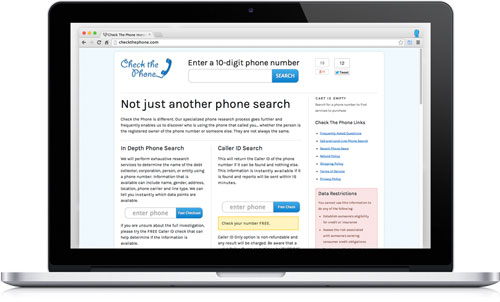 website screenshot